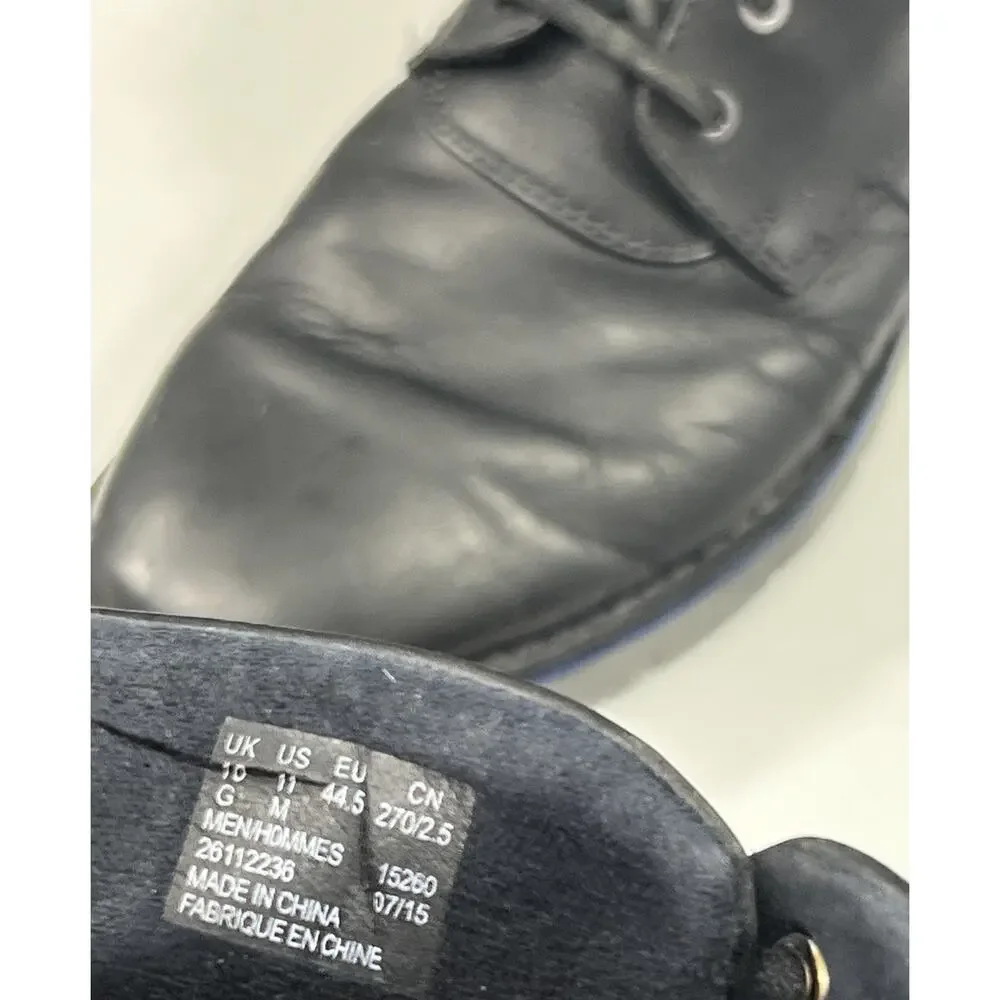 Clarks Varick Hill Chukka Ankle Boots Lace Up Black Blue Leather Men Size 11